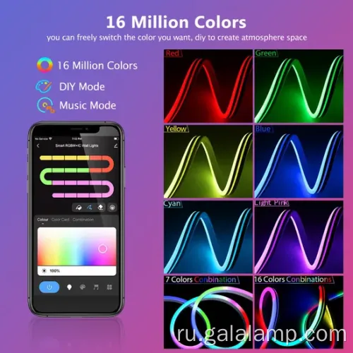 Wi -Fi Smart Rgbic Neon Light для домашнего декора